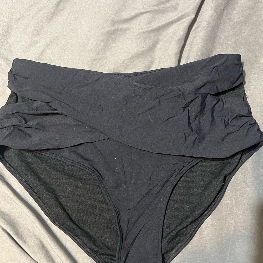 Black High-Waisted Bikini Bottom